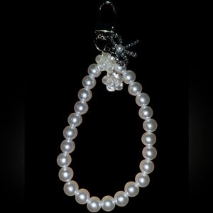 Hand Crafted Acrylic Pearl Bag Charm/Key Chain